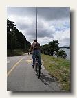 The Cape Cod Rail Trail hosts bicycles for work, rest and play. IMG_4386